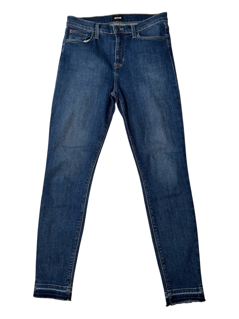 Hudson Jeans, Blair Super Skinny Stretch Denim, Raw Hem, Waist 29, Size 8